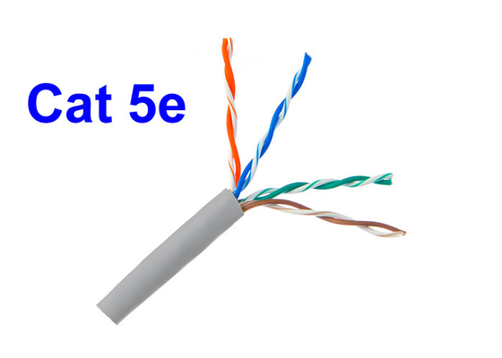 Protección del medio ambiente del AWG 0.505m m de Lan Cable Conductor 24 del cobre de la red de Cat5E UTP